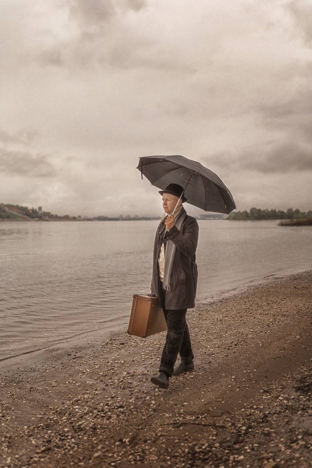 дети, мальчик, детскаяфотография, дождь, кино, Елена Чернигина