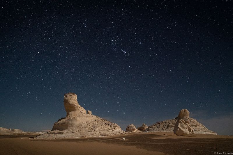 ночь пустыня  Ночное бизе фото превью