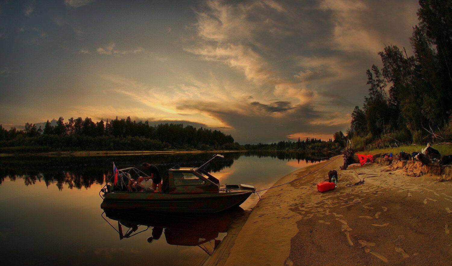 река большой юган,югра, Борис Полозков