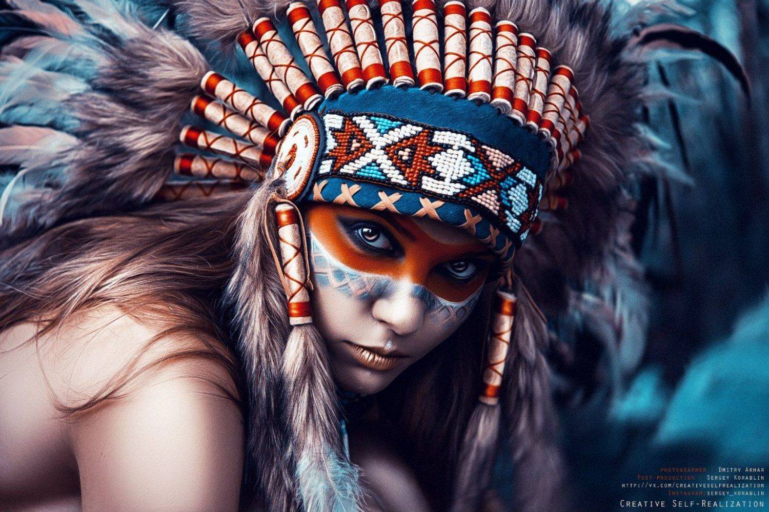 Art, Dmitry Arhar, Girl, Glamour, Model, People, Portrait, Woman, Арт, Девушка, Индейцы, Портрет, Портрет девушки, Фотосессия, Dmitry Arhar