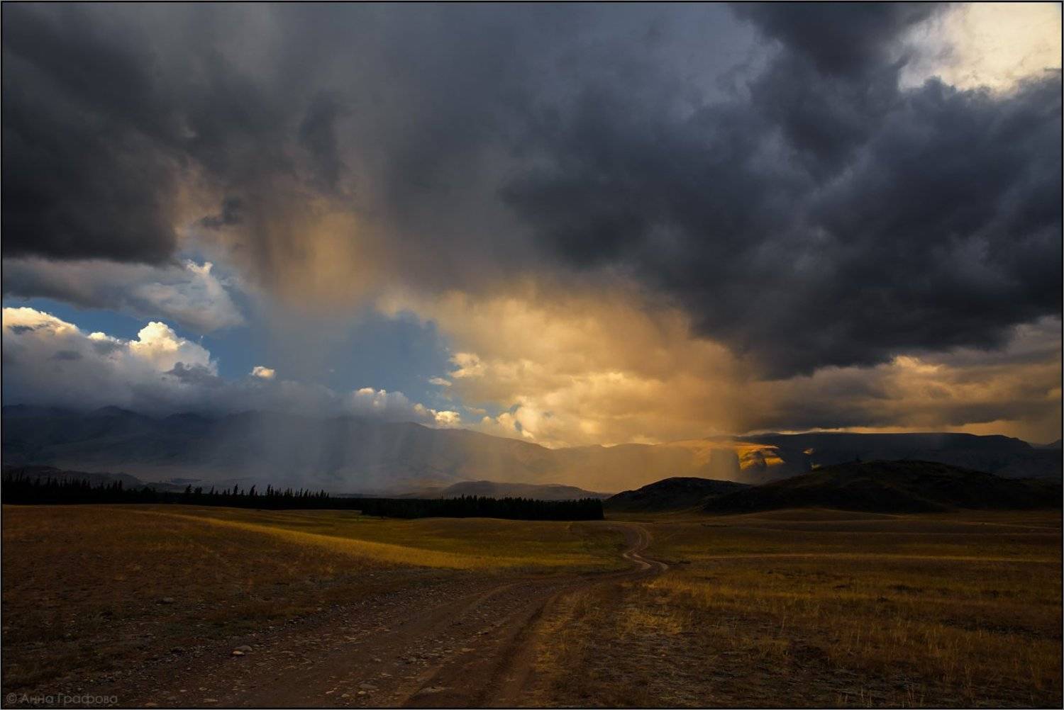Алтай, Аня графова, Горный алтай, Горы, Курайская степь, Туча, Аня Графова