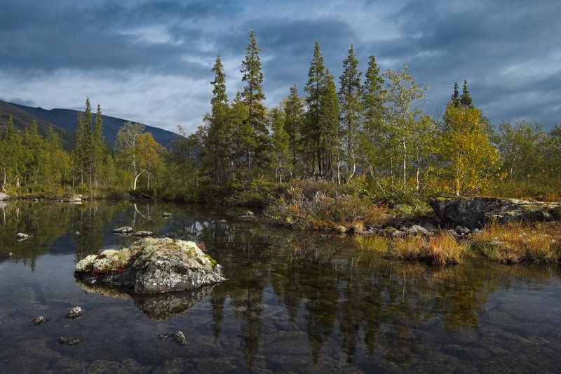 2014, Осень, Полигональные озера, Хибины Неброское очарование севера фото превью