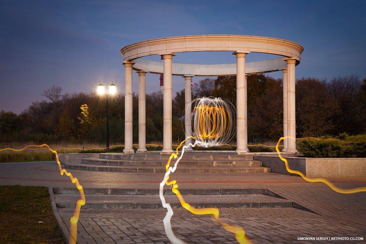 Вечер, Фонарь, Фризлайт, Симонян Сергей