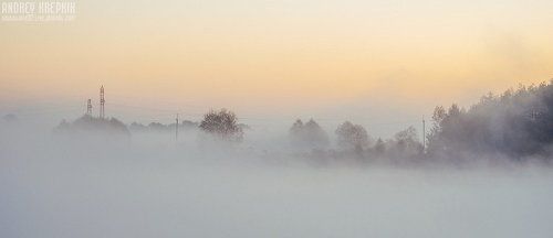 Туманная велопрогулка по Буче