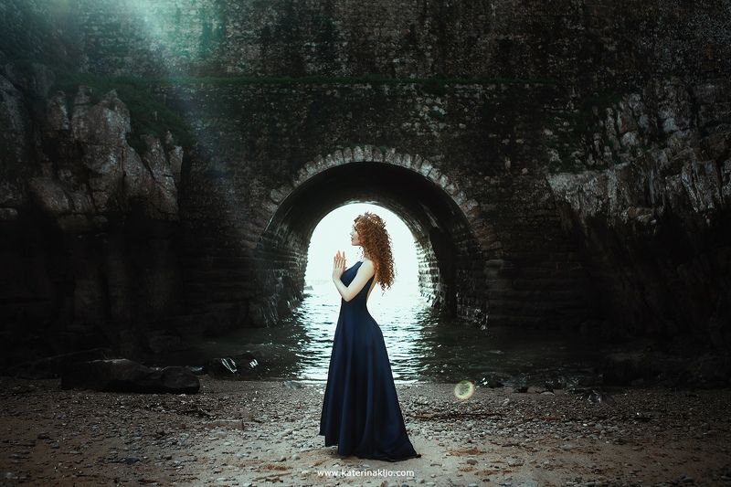 sea, queen, pray, queen, princess, ocean, framing, waves, woman, light  The Sea фото превью