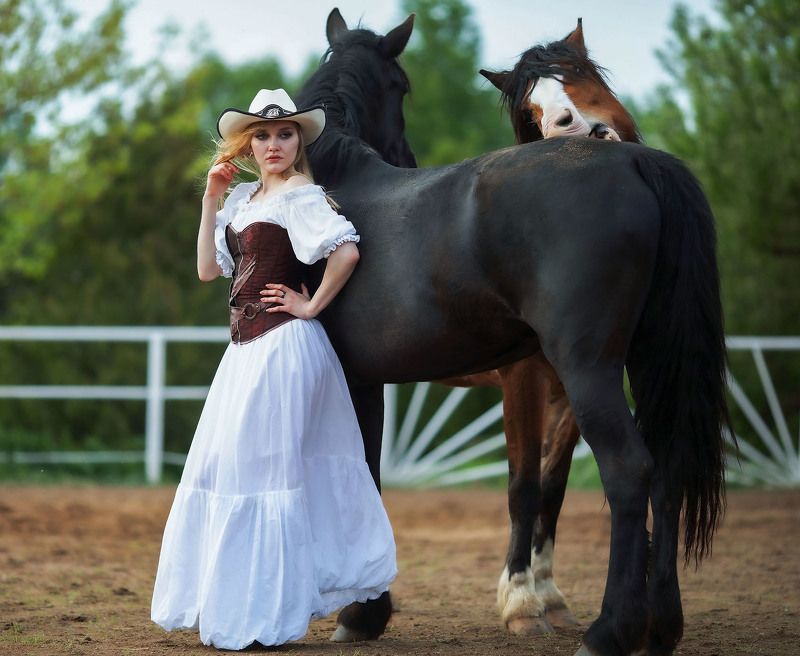 девушка,лошади,ранчо,лето, настроение, girl, horses, stories, style,countryside, summer, nature На ранчо фото превью