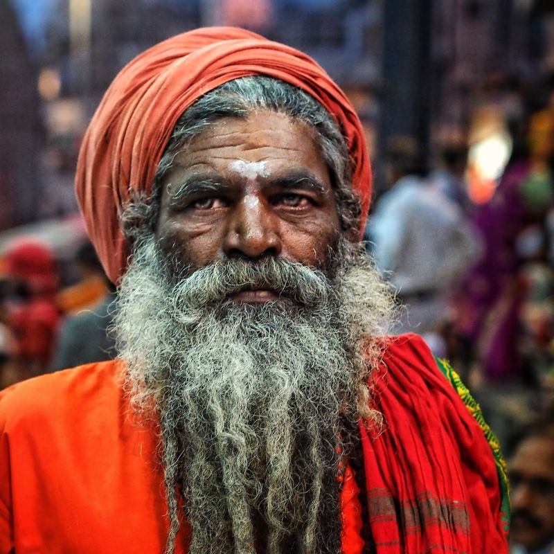 Varanasi, Kashi, banaras, people, love, life,  Baba on the street  фото превью