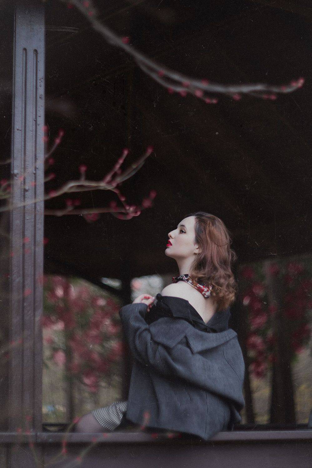 Портрет, фотосессия, весна, шум, ретро, винтаж, природа, цветение, гелиос, Башкатова Юлия