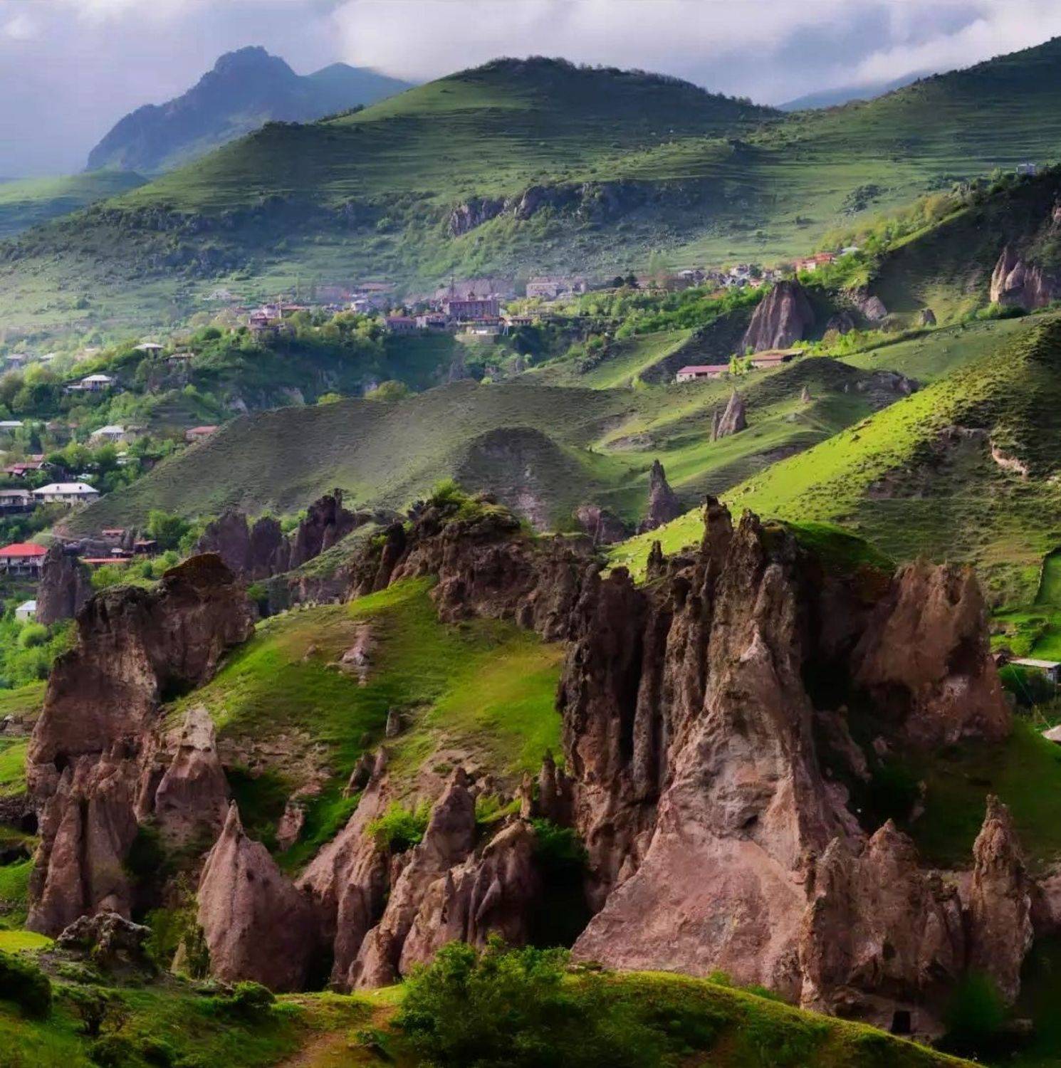 пиннаклы, туф, горис, пейзаж, Karasev Pavel