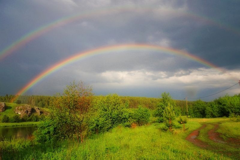 средний урал, скала слободской камень, река чусовая После грозы... фото превью