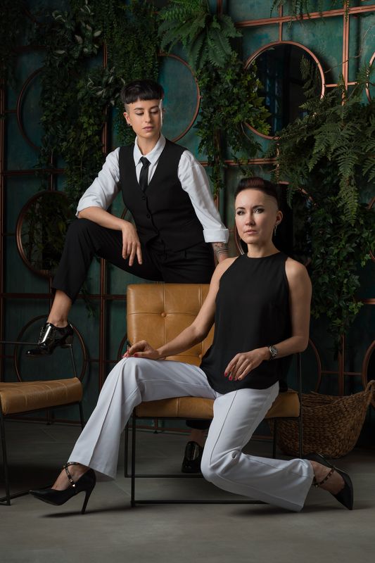 женский портрет, девушки, fine art Оля и Раймон фото превью