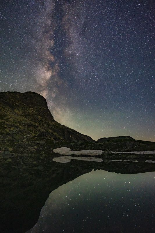 stars nature landscapes mountain Stars over Rila mountain фото превью