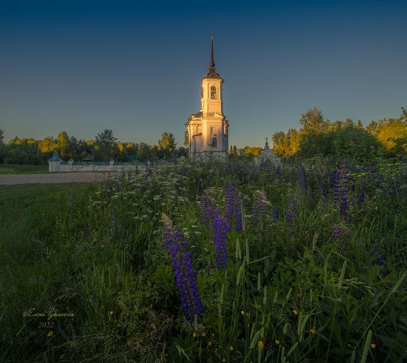 костромская область, островский район, кострома Летний вечер,Никола-Бережки фото превью