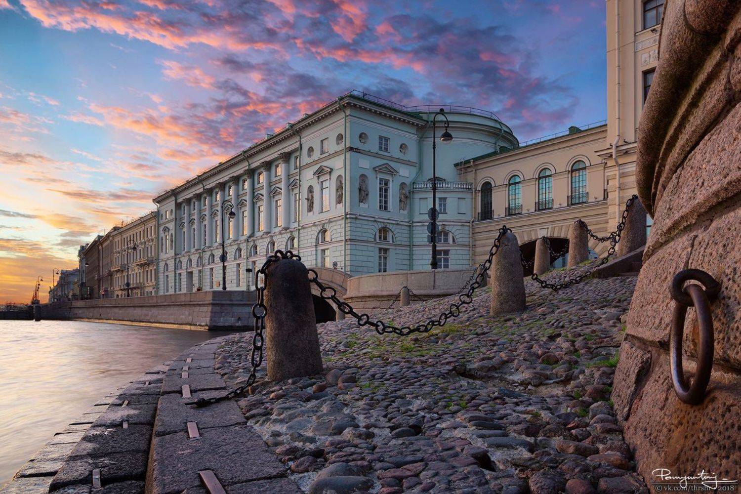 санкт-петербург, питер, спб, петербург, дворцовая, набережная, эрмитажный, театр, рассвет, Андрей Помянтовский