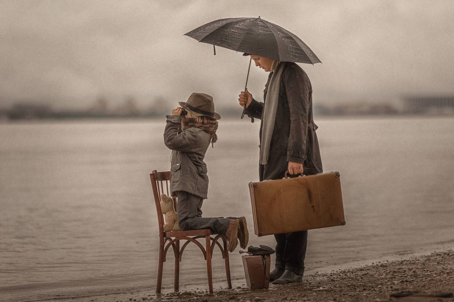 дети, мальчик, детскаяфотография, дождь, кино, Елена Чернигина