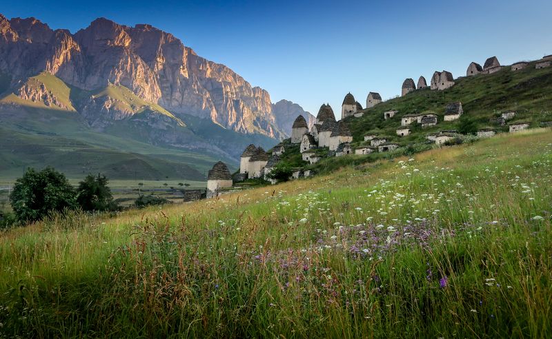 северная осетия, город мертвых, осетия, даргавс, нд, кавказ, алания, северный кавказ нд, северный кавказ Рассветный Даргавс фото превью
