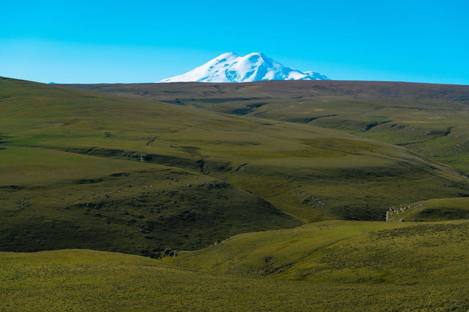 elbrus, mountains, landscape, nature, caucasus,rock, peak, summer, glacier, Бугримов Егор