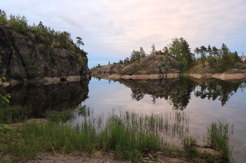 карелия,ладожскиешхеры,белаяночь,природа Белые ночи на Ладоге фото превью