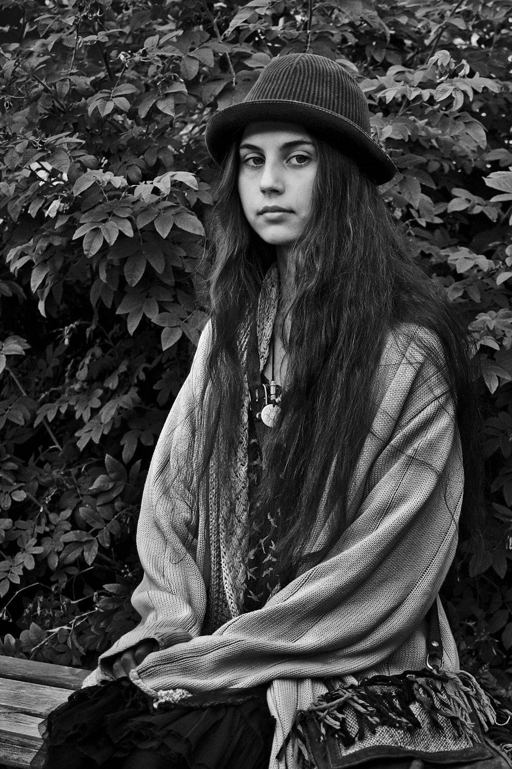 девушка, портрет, глаза, взгляд, волосы, апатиты, Николай Смоляк