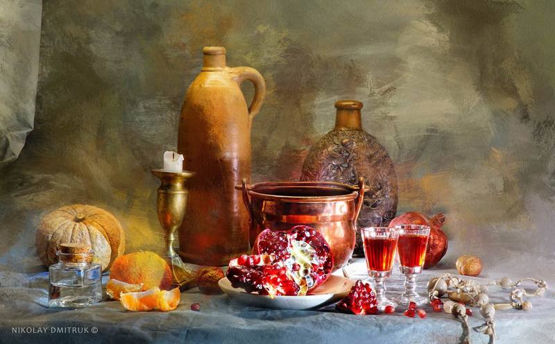 натюрморт 	 гранатовый. студия непрерывного света 26. фото превью