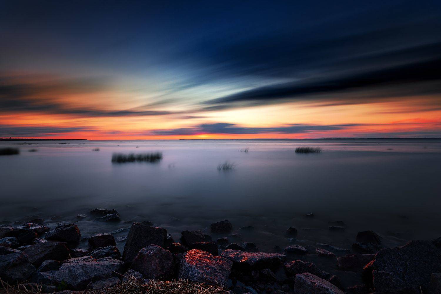 финский залив, ломоносов, lomonosov, закат, длинная выдержка, long exposure, бронка, санкт-петербург, ленинградская область, sunset, dusk, dawn, landscape, белые ночи, white nights, gulf of finland, Dmitry Yudchenko