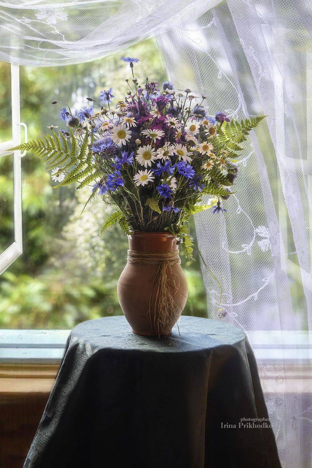натюрморт, лето, июнь, цветы, букет, Приходько Ирина