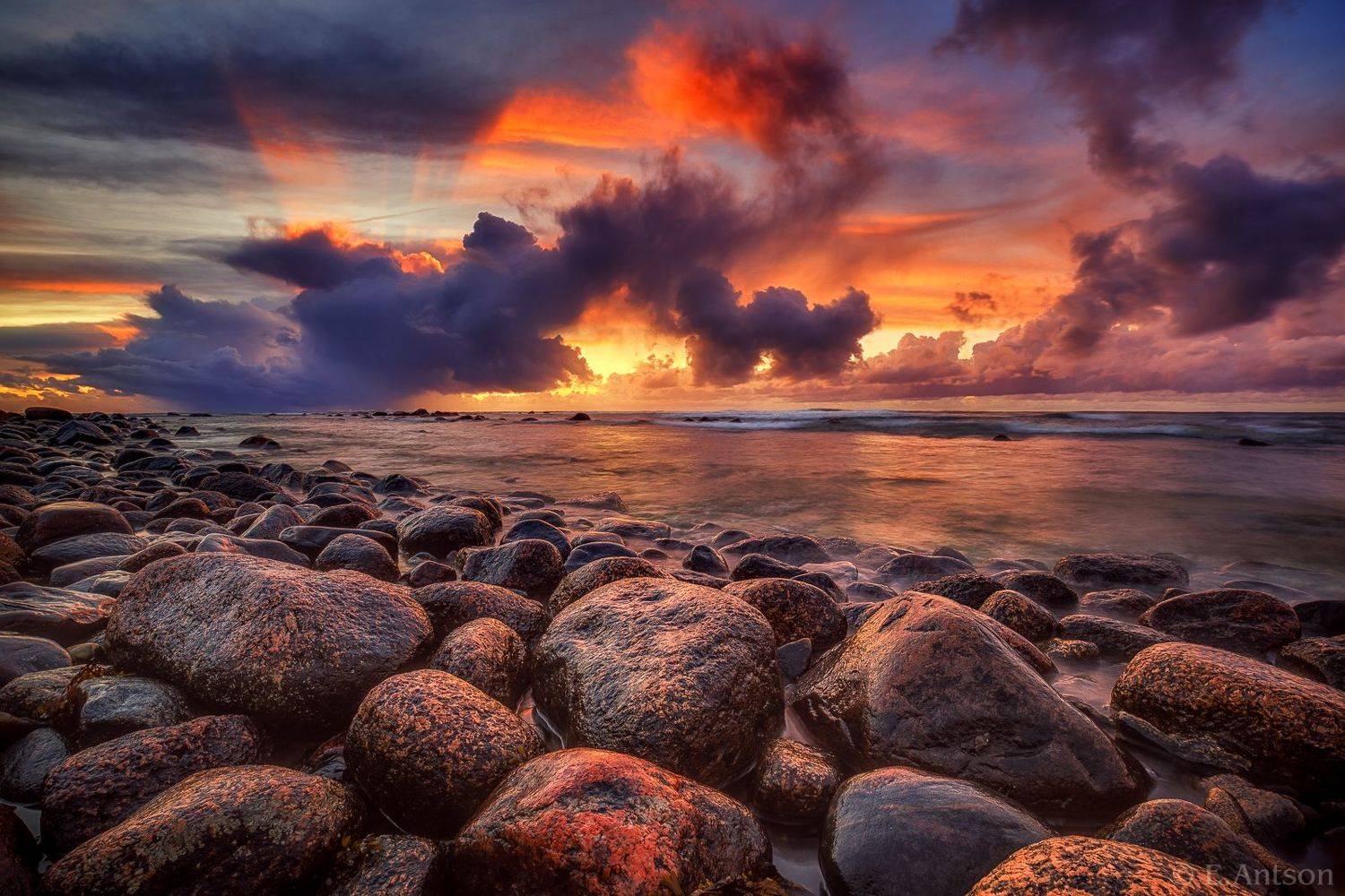 пейзаж, природа, море, эстония, закат, балтийское море, свет, elvis antson, Antson Elvis