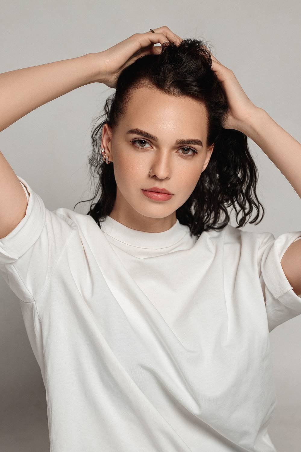 девушка, модель, портрет, фотосессия, студия, макияж, гламур, girl, model, modeling, young, portrait, make-up, творческий портрет, женский портрет, woman, young woman, glamour, постановка, постановочная фотография, fashion, Владимир Васильев