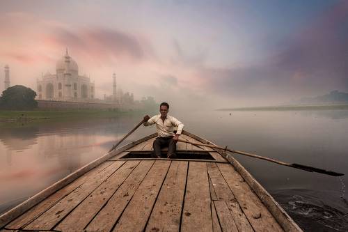 Taj Mahal from river