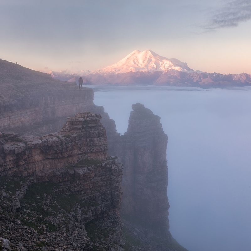 кавказ, эльбрус, elbrus, caucasus Утренний Эльбрус фото превью
