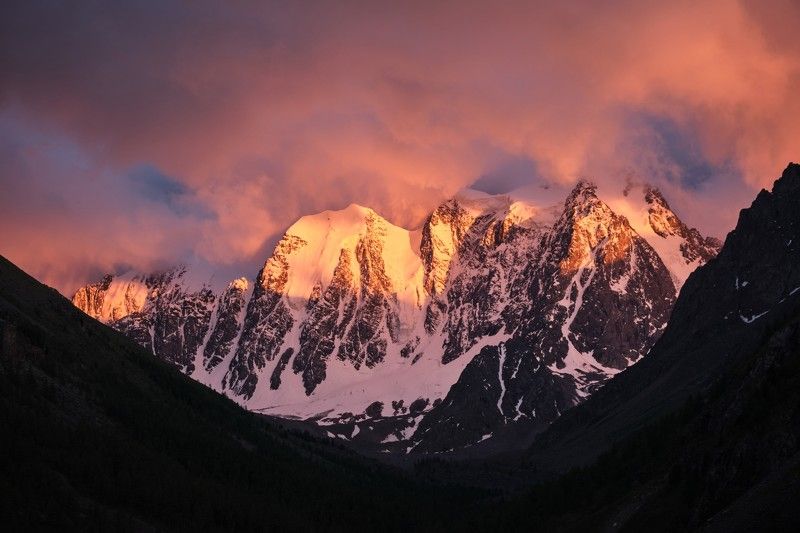 алтай, шавлинскиеозера, горы, закат Горы в огне фото превью
