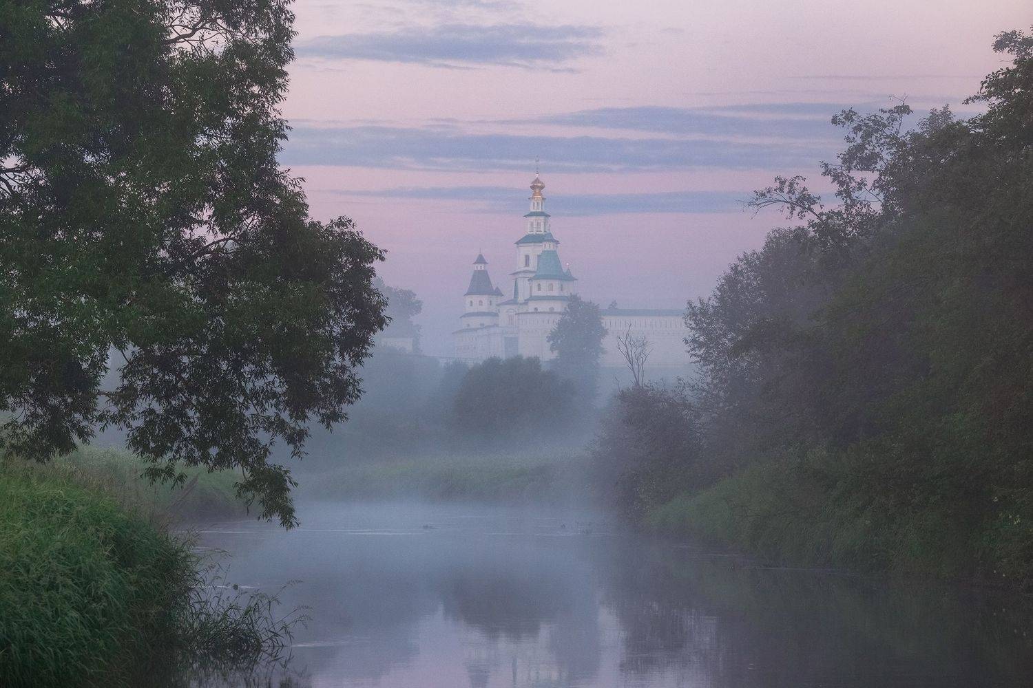 истра, храм, туман, подмосковье, Александр Стрельчук