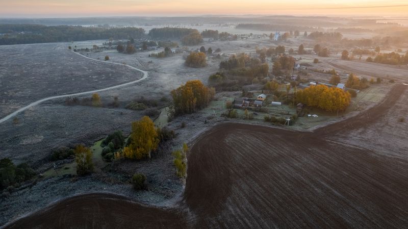 Морозное утро фото превью