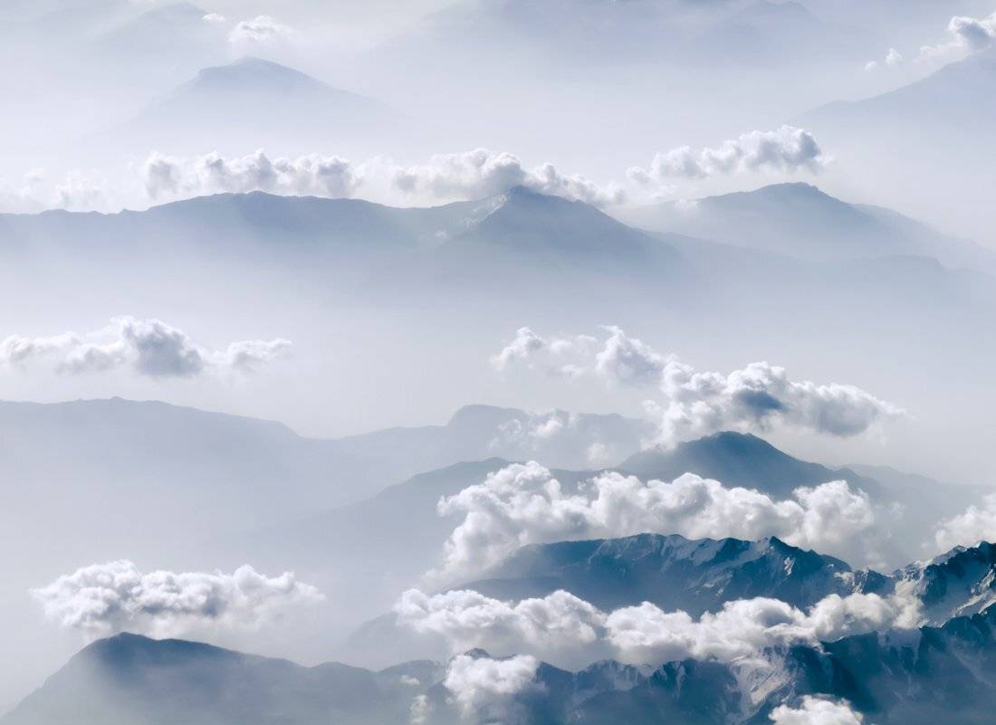 альпы, высота, нежность простор, облака, Людмила Прокофьева