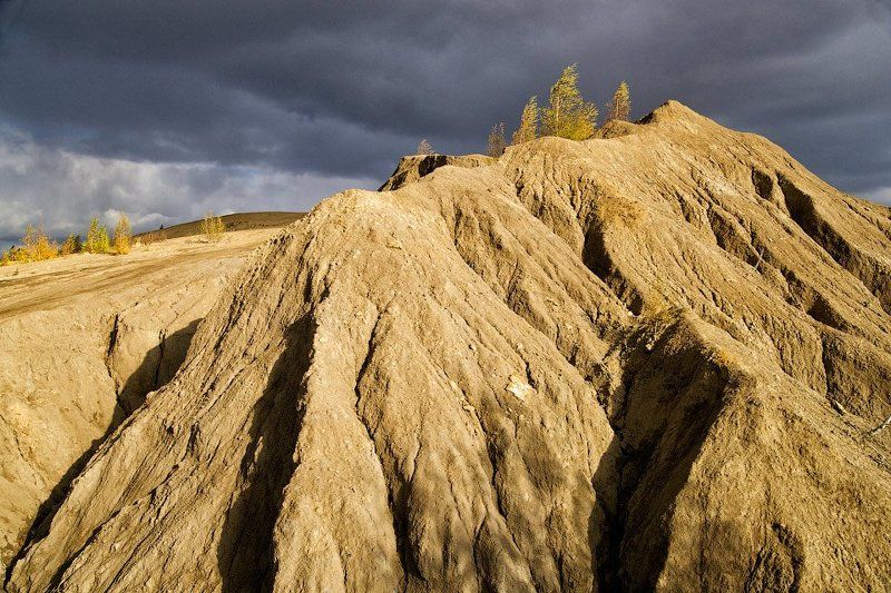 тульская область, романцевские горы, ушаковский угольный разрез, подмосковный угольный бассейн Романцевские горы фото превью