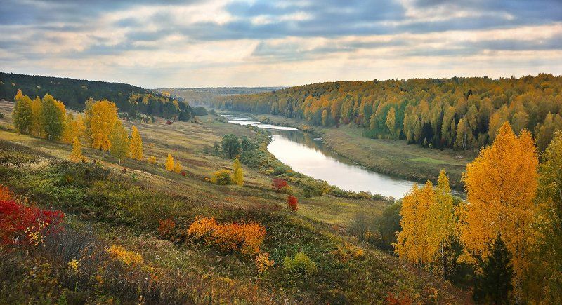 Уходящая осень фото превью
