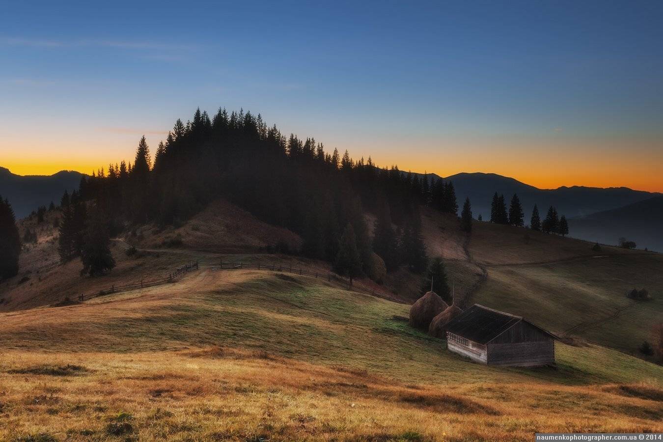 горы,	зеленый,	карпаты,	луг, природа,	рассвет,	роса, склон,	солнце,	трава,	туман, дземброня, Александр Науменко