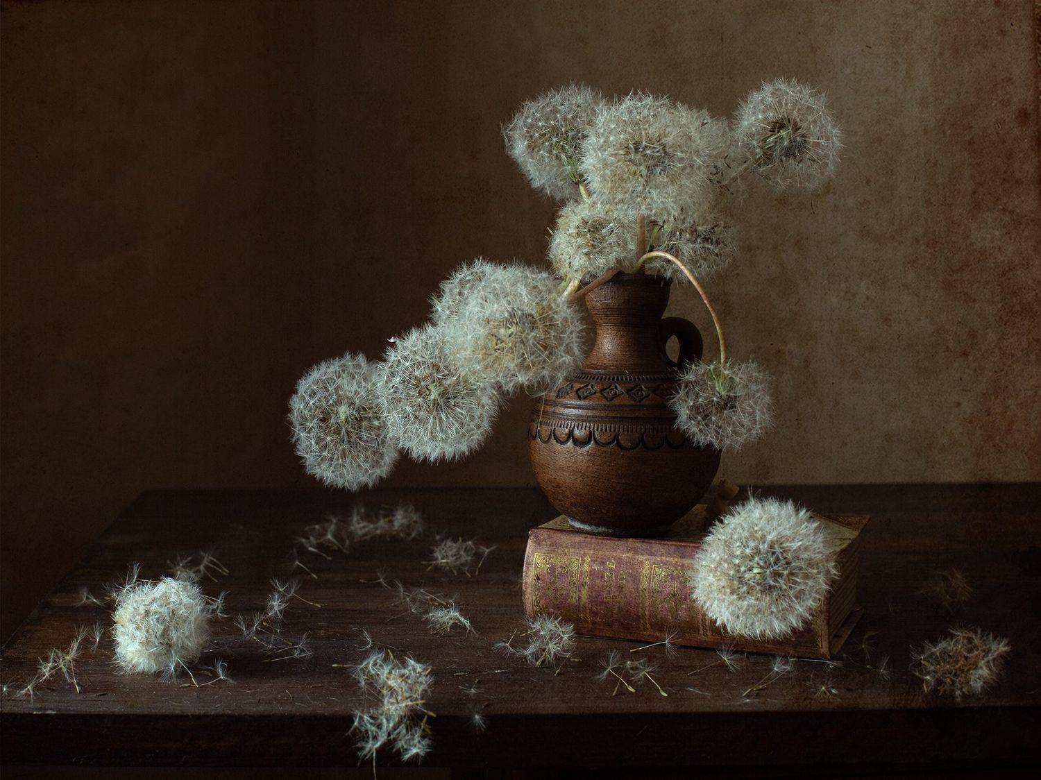 миламиронова, фотонатюрморт, stillife, лето, кувшин, одуванчики, цветы, букет, Миронова Мила