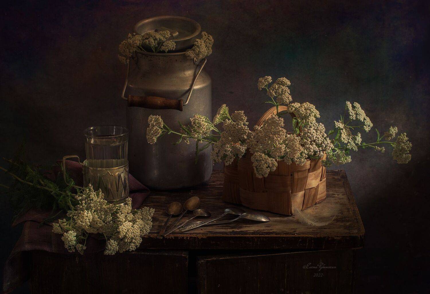 тысячелистник, натюрморт, кострома, Елена Рубинская