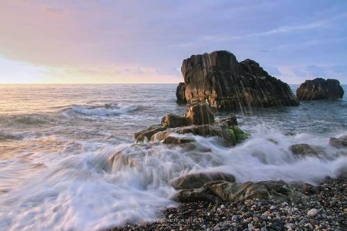 Закат на морском побережье