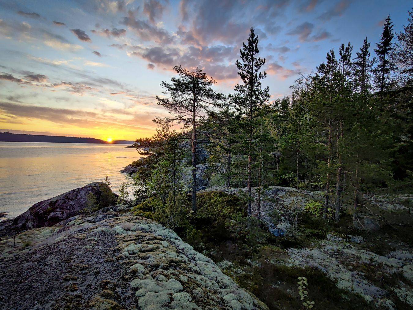 Ладога, Карелия, закат, Лесина Елена