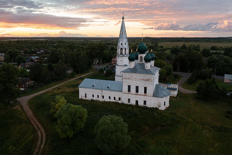 Закат в Осенево фото превью