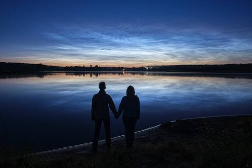 Серебристые облака над Подмосковьем