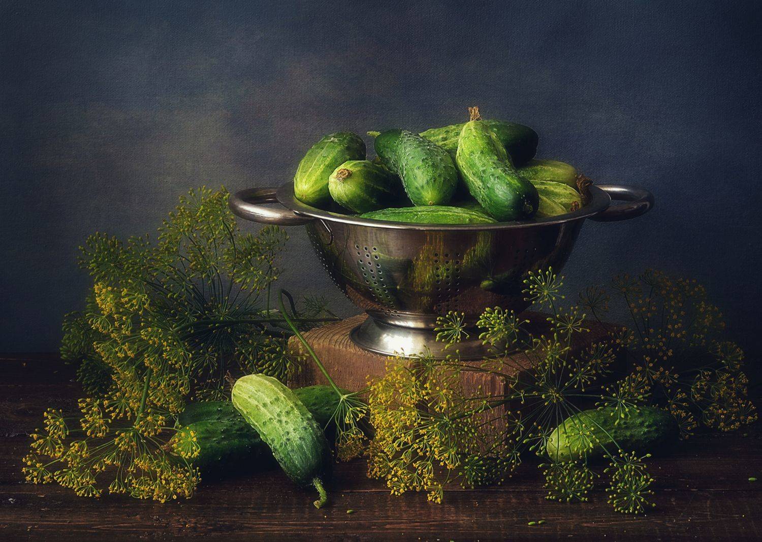 натюрморт,композиция,огурцы,укроп, Наталия К