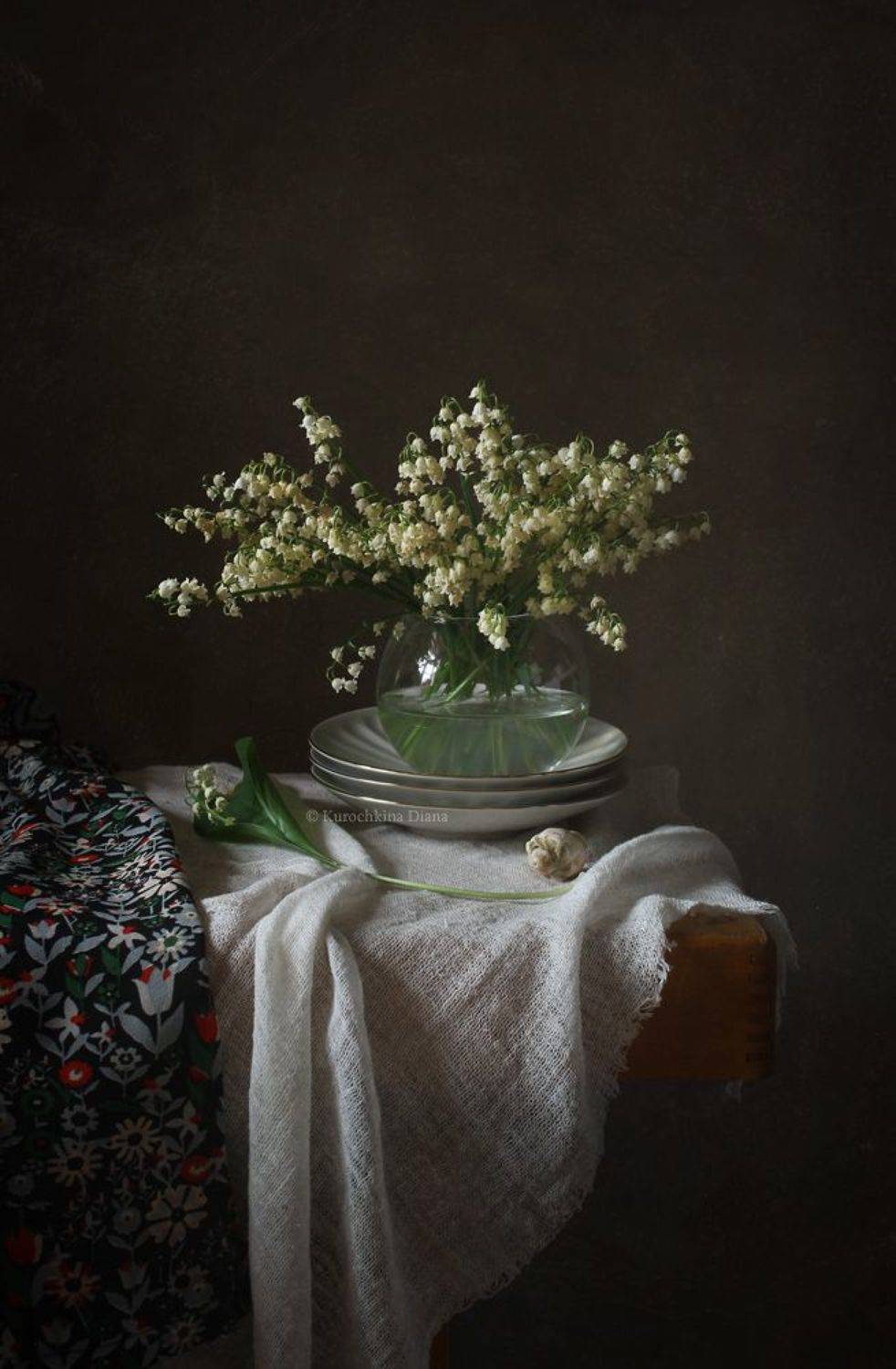 натюрморт, цветы,ландыши, Курочкина Диана
