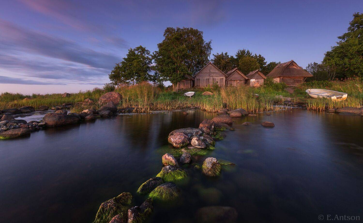 пейзаж, природа, море, эстония, балтийское море, алтья, altja, рыбацкие амбары, тихий вечер, elvis antson, Antson Elvis