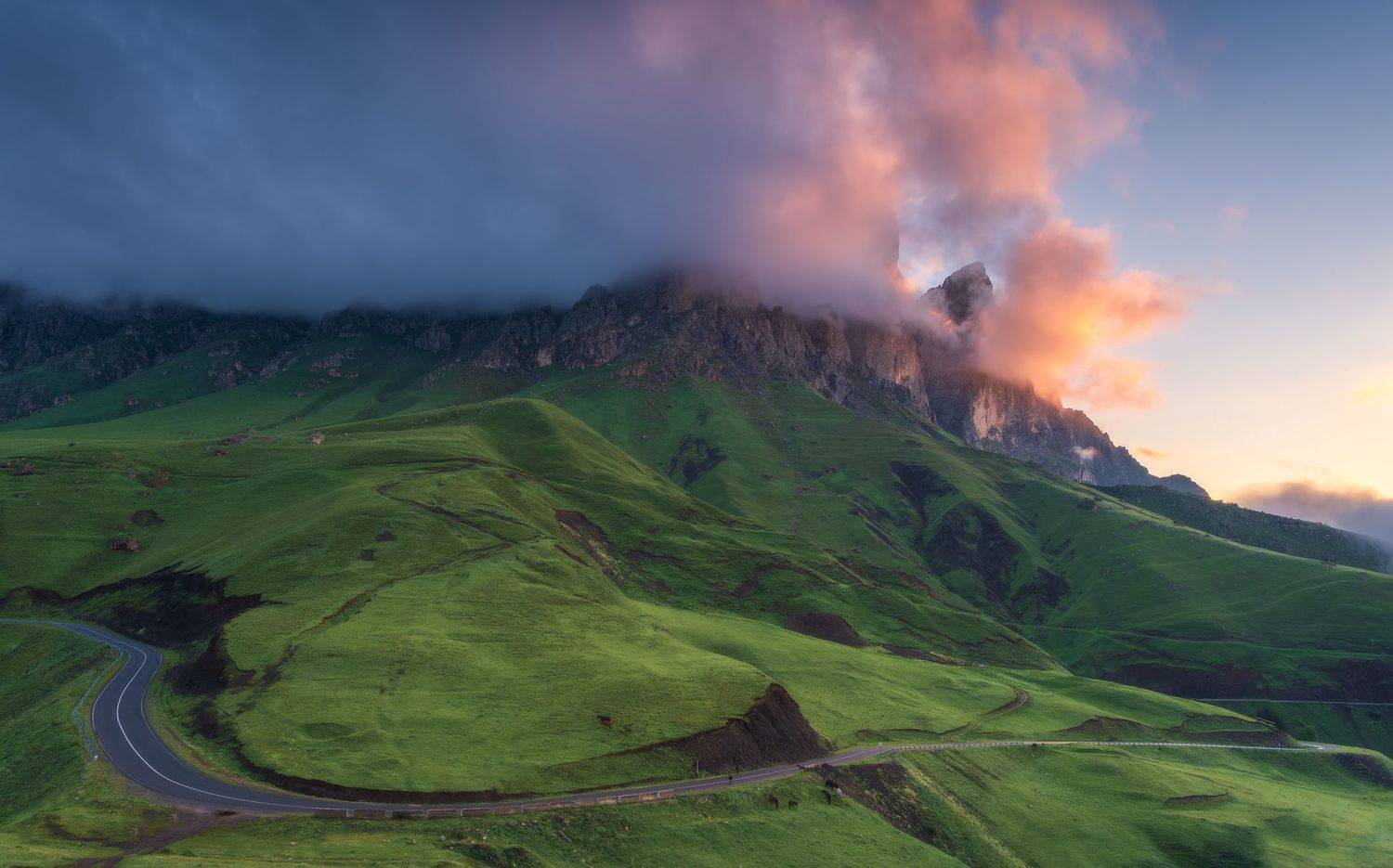 ингушетия, цей-лоам, кавказ, облака, рассвет,, Левыкин Виталий