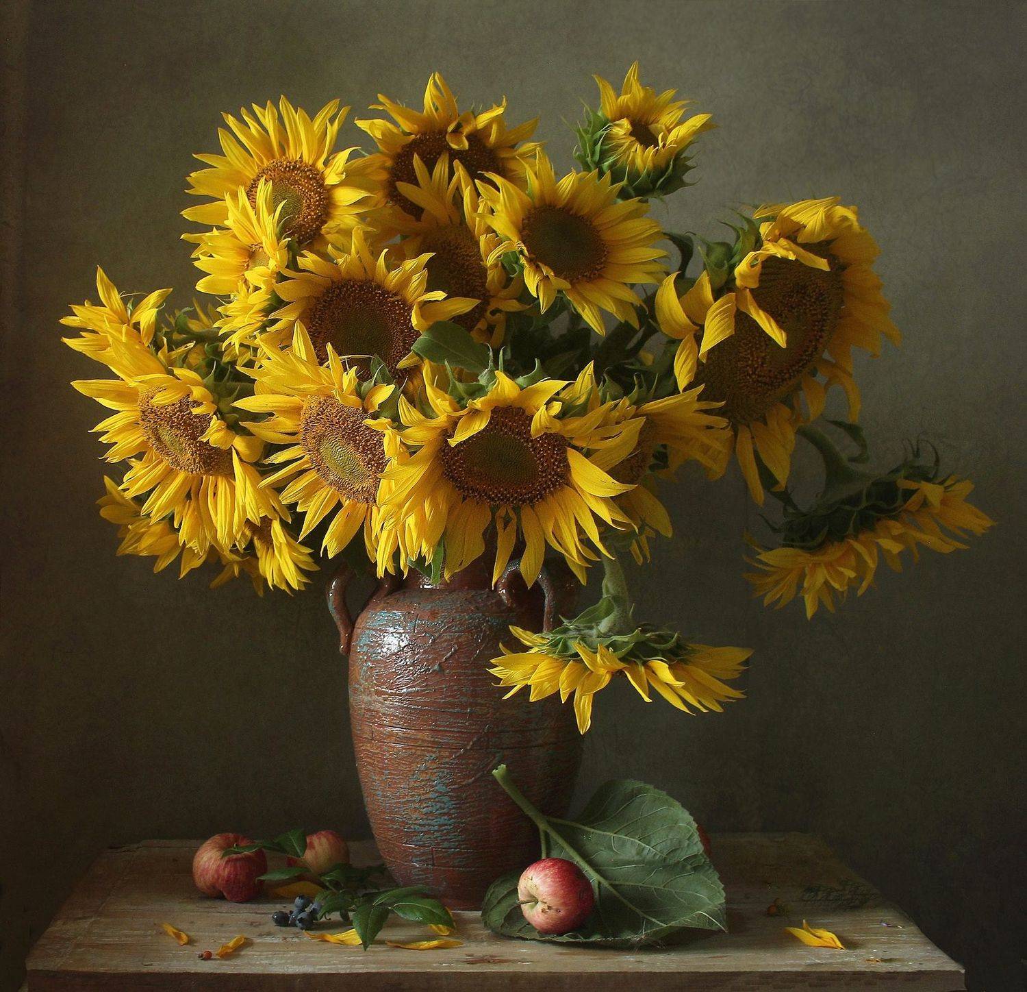 натюрморт, цветы, подсолнухи, лето, марина филатова, Марина Филатова