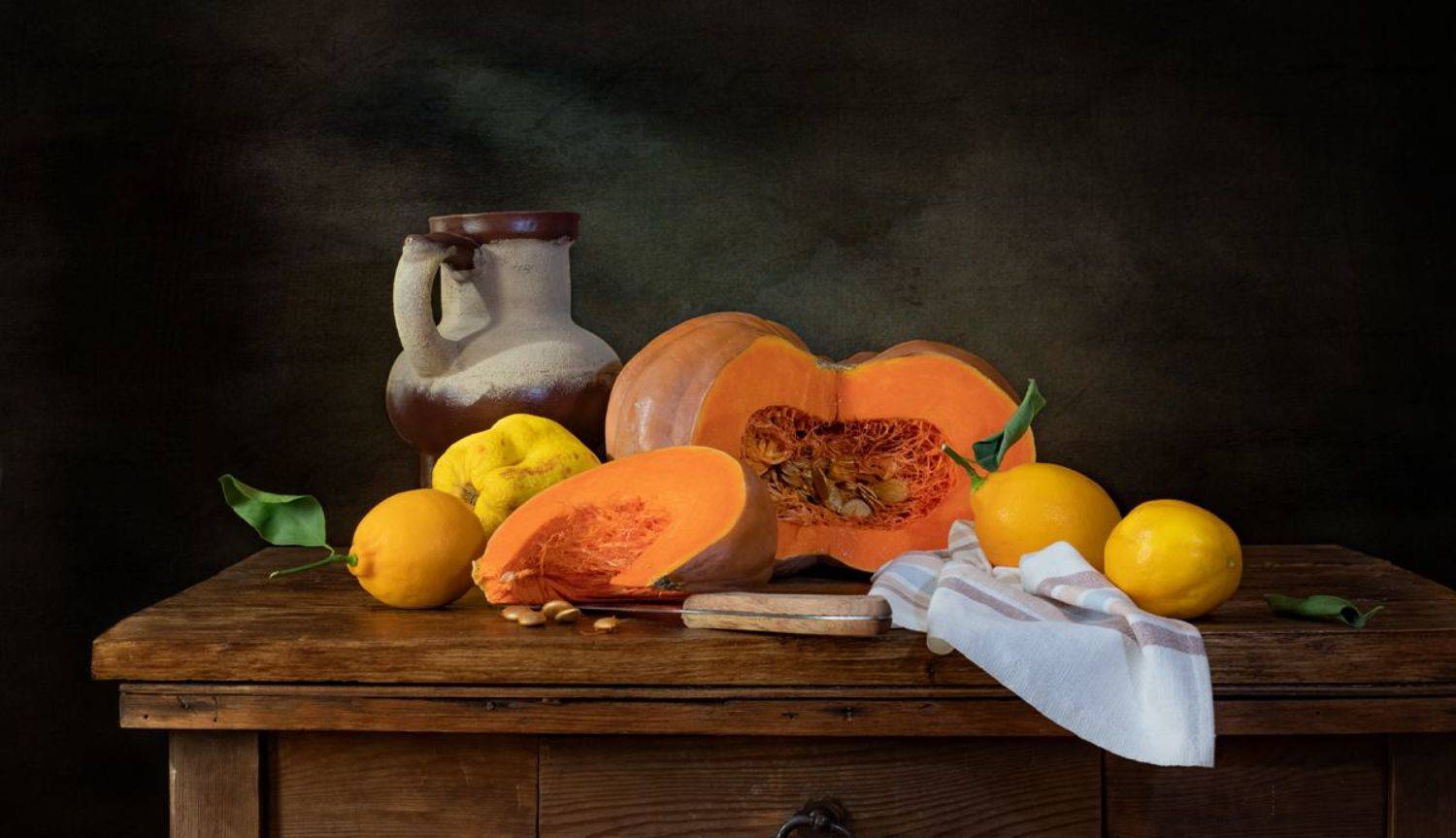 натюрморт, тыква, лимон, овощи, Оля