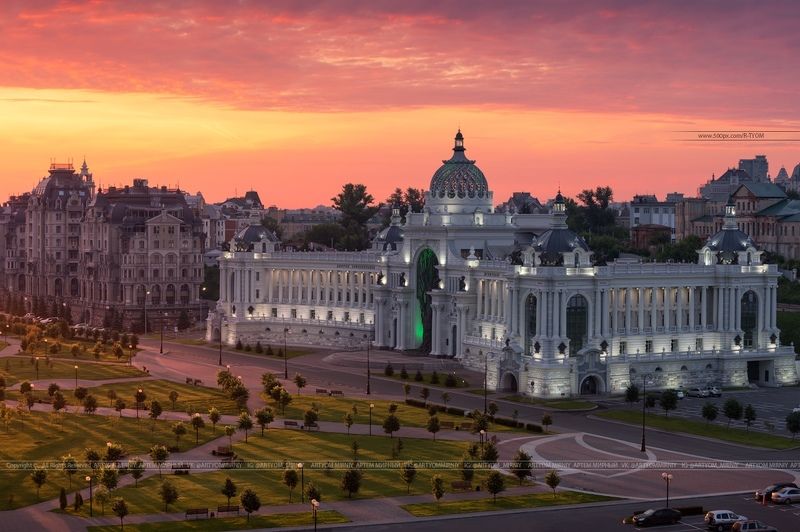 книга владыка моря, казань, россия, татарстан, кул шариф, артем мирный, закат, небо, солнце, арт, архитектура, artyom mirniy, sunset, kazan, tatarstan, russia, кремль, kremlin, capriccio, photoartist, , каприччио, фотохудожник, veduta, ведута, дворец земл Дворец земледельцев. Город Казань (Россия) фото превью